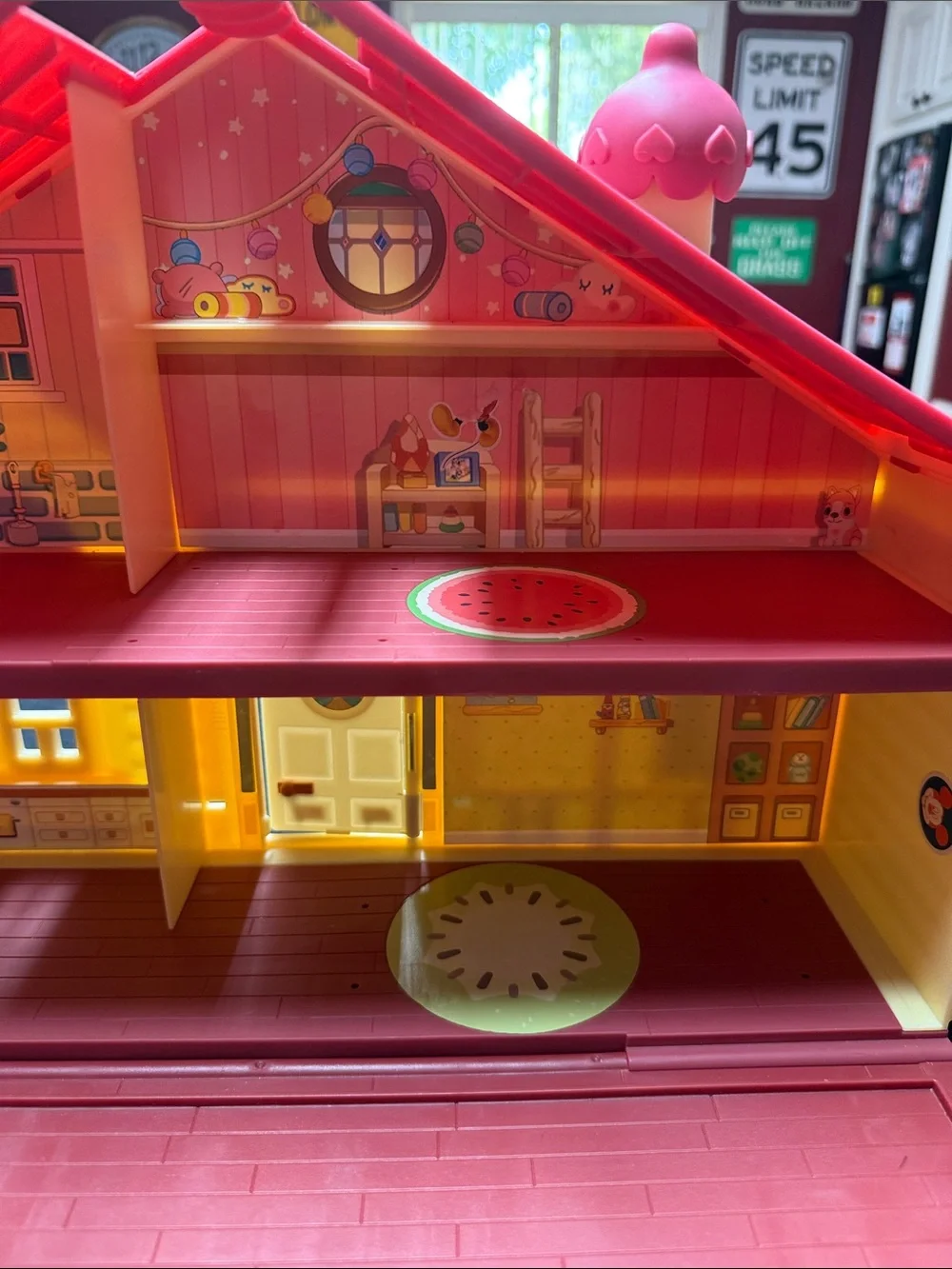 Bluey Family Home Playset Pack & Go Doll House No Furniture No Figures